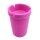 2er Set Aschenbecher Pink mit Deckel aus robustem Kunststoff