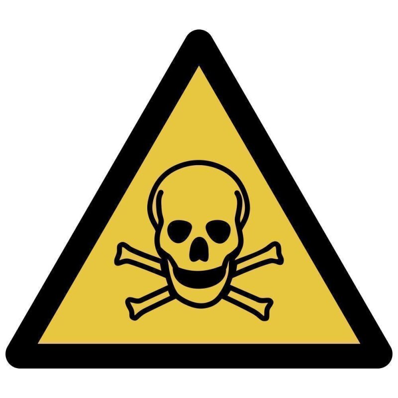 Warnung vor giftigen Stoffen 30 mm (24 Stück)