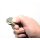 "Segeln Jolle" Schlüsselanhänger mit Einkaufschip Sport in Silber