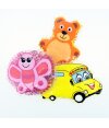 3 Kühlpads Schmetterling Bus/Gelbes Auto Teddybär