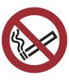 Aufkleber "Rauchen verboten", transparent, DIN...