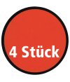 4 Frisbee, rot, faltbar mit Etui aus Polyester