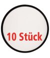 10 Frisbee, faltbar mit Etui aus Polyester, wei&szlig;